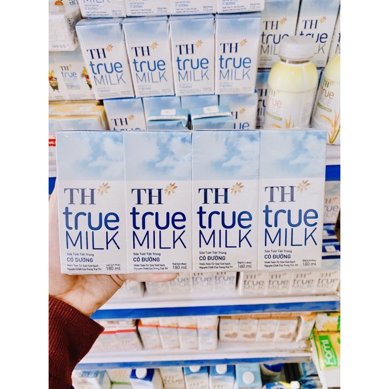Lốc Sữa Th Truemilk 180Ml (Date Luôn Mới)