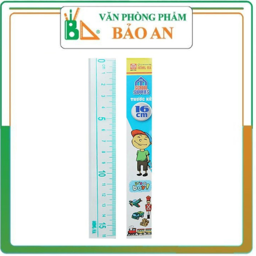 Thước Kẻ Học Sinh 16cm Hồng Hà (3367)