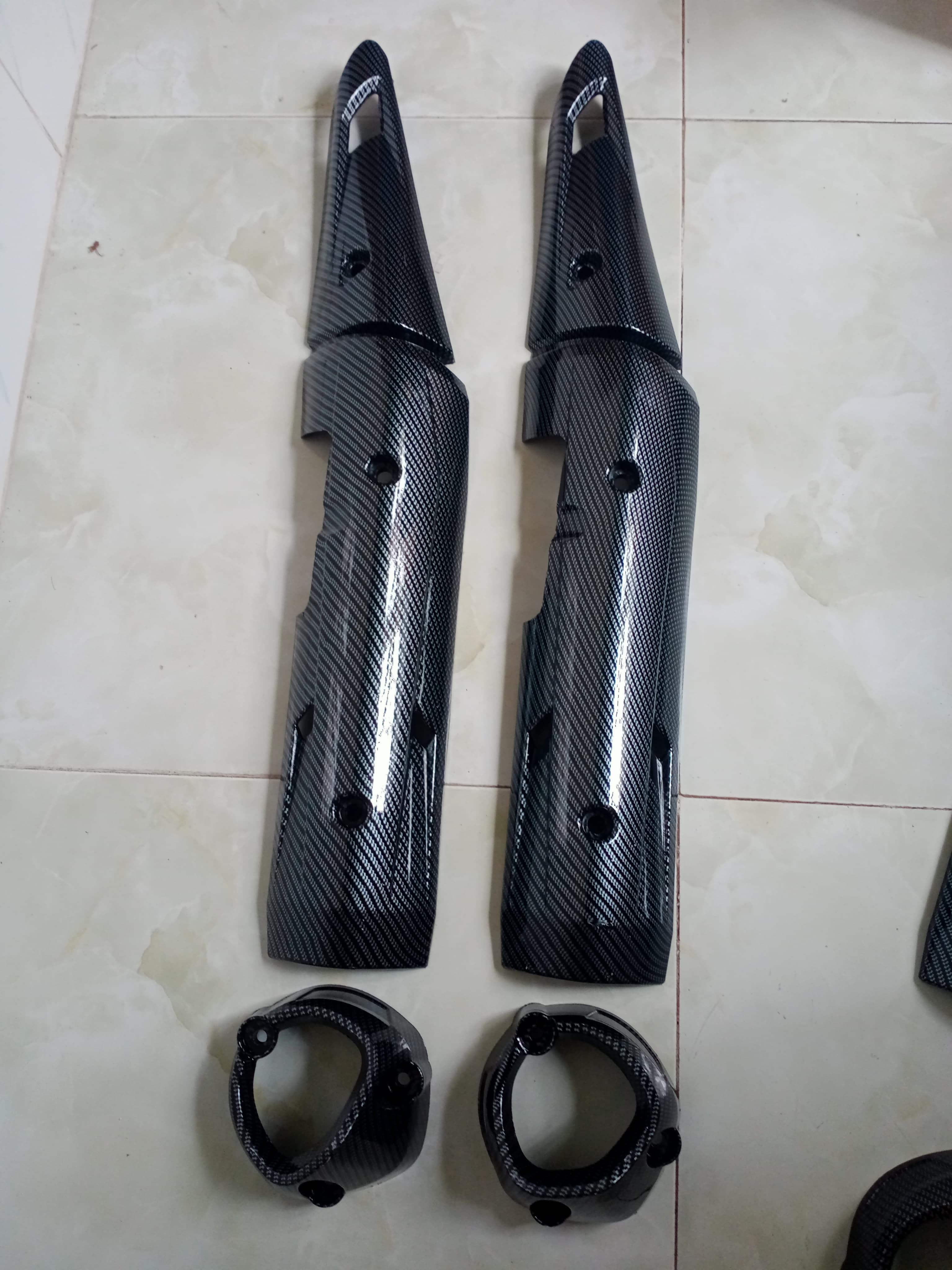Ôp pô cacbon gắn xe exciter 150 (full bộ )