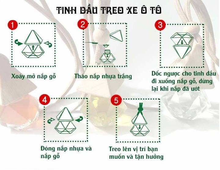 Tinh dầu treo xe hương sả