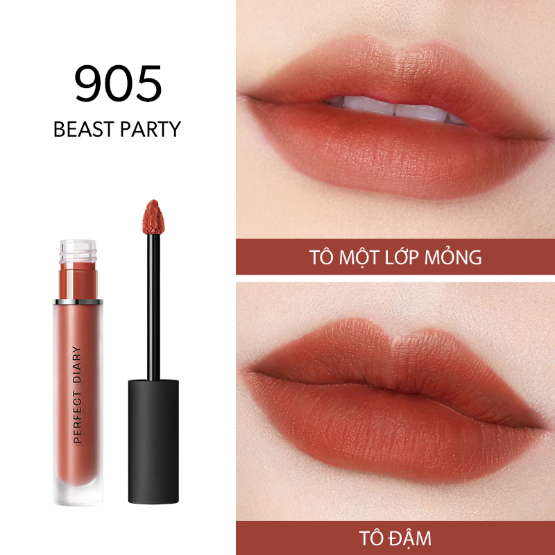 [12.12 GIẢM SHOCK 50%+VOUCHER 80K]Son Kem Perfect Diary DREAMMATTE Màu Lì Siêu Mịn Lâu Trôi Ultra Everlasting Classic Series 9