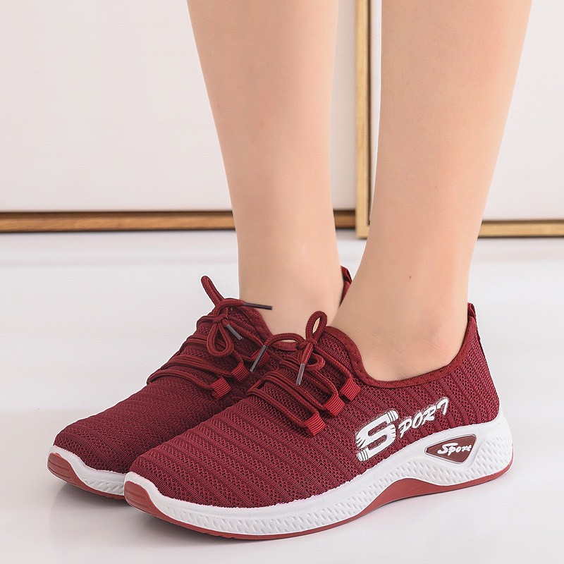 (CÓ 2 MÀU) Giày thể thao nữ - sport đế lượn cá tính