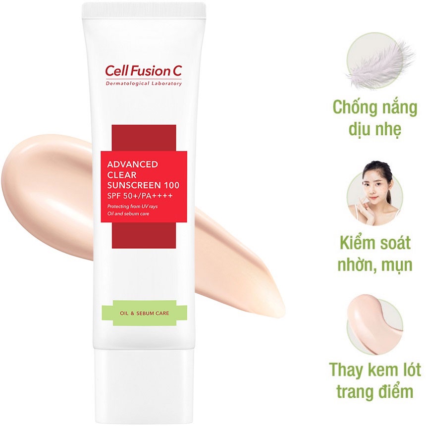Kem chống nắng Cell Fusion C Sunscreen 100 SPF 50+/PA+++ dung tích 50g
