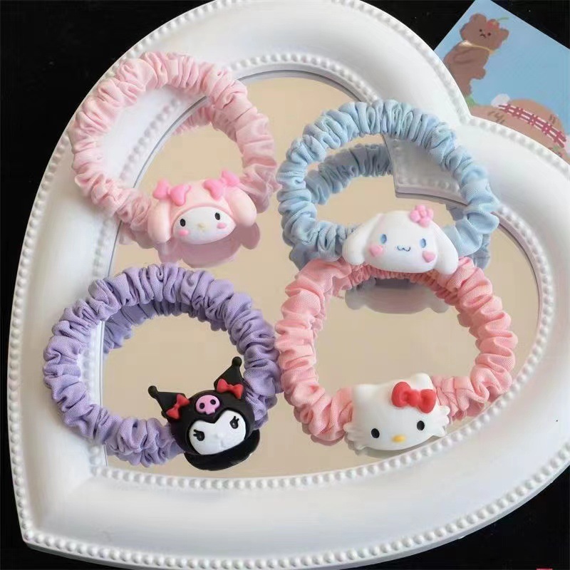 Chun cột tóc vải nhún kuromi cinnamonroll melody sanrio tini chunkuromi048