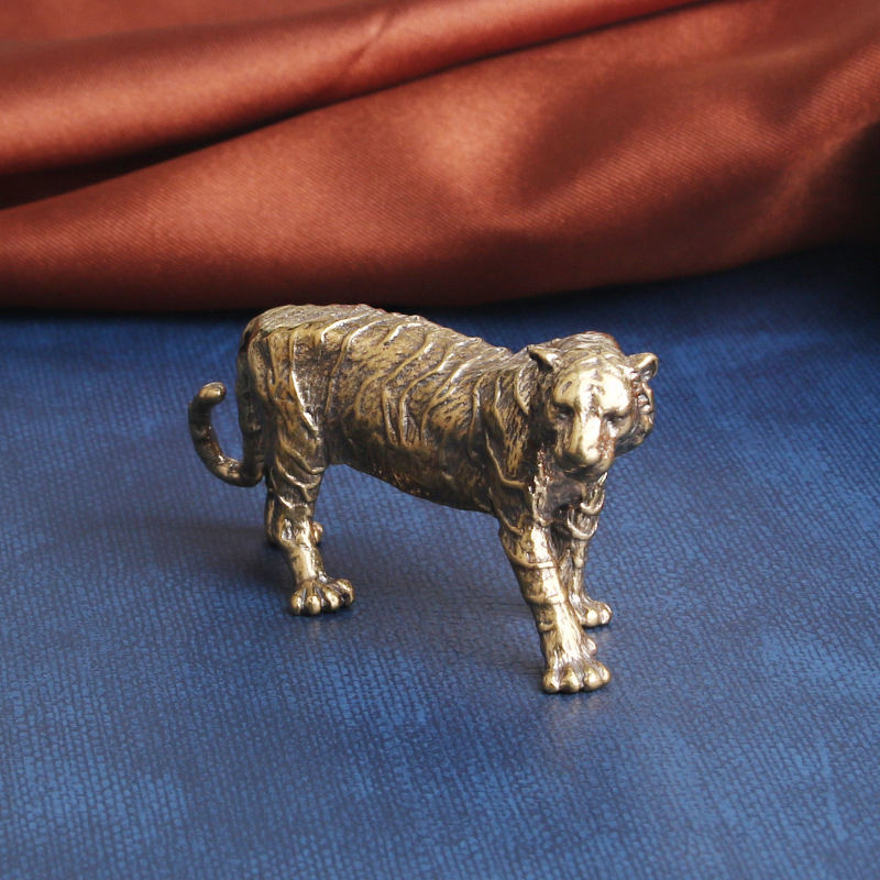 Tượng Phong Thủy Hình Con Hổ (Kích Thước: 6.5cm x 3.3cm)