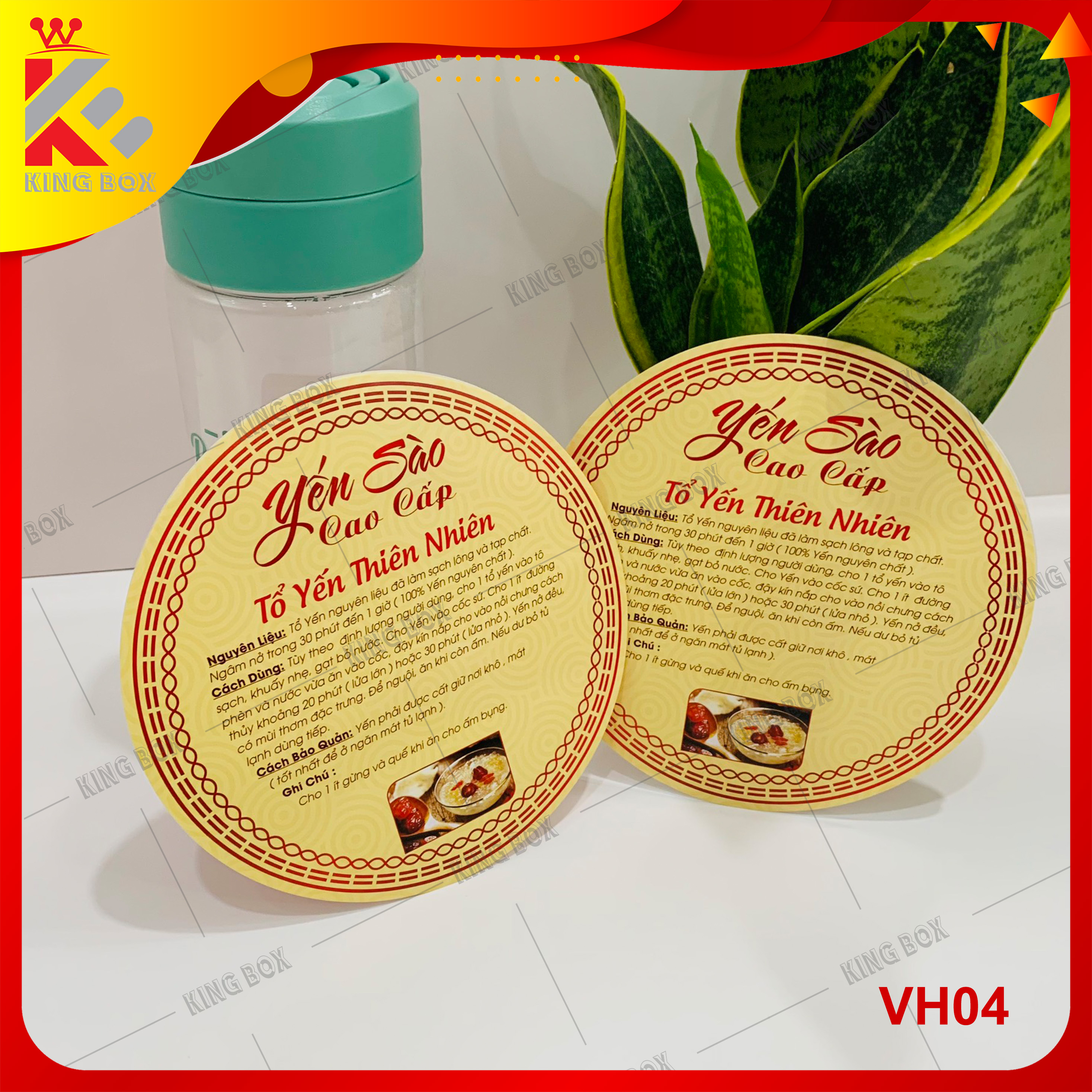 Tem hướng dẫn cách sử dụng yến sào cao cấp