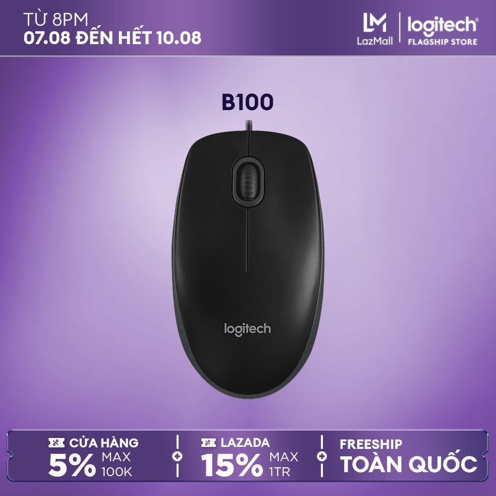 Chuột quang Logitech B100 | Logitech M90 - Dây dài 1m8