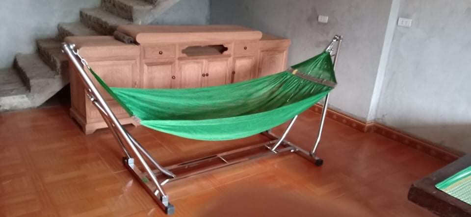 Võng xếp inox khung vuông cao cấp