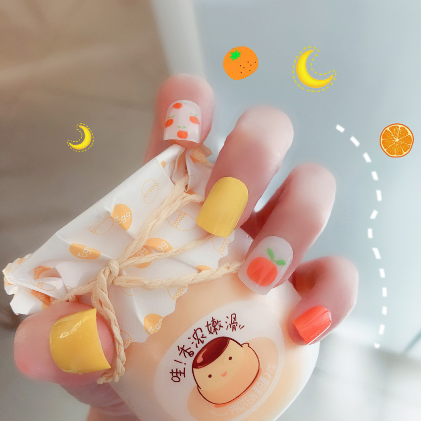 [HCM]Set 24 móng tay giả kèm keo dán móng - UniLabel