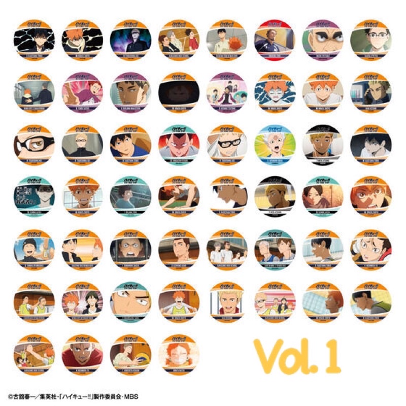 Pack lót cốc random Haikyuu !! vol.1 vol.2