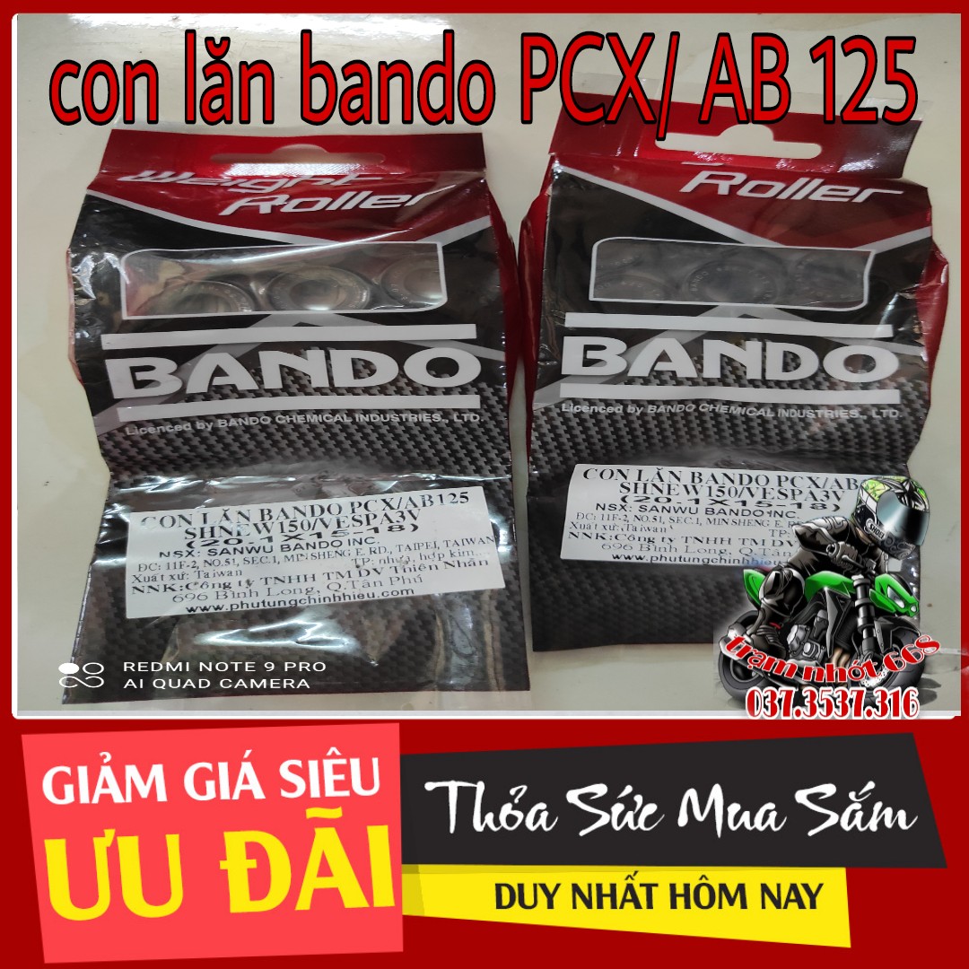 Bi nồi bando cho xe pcx, air blade 125