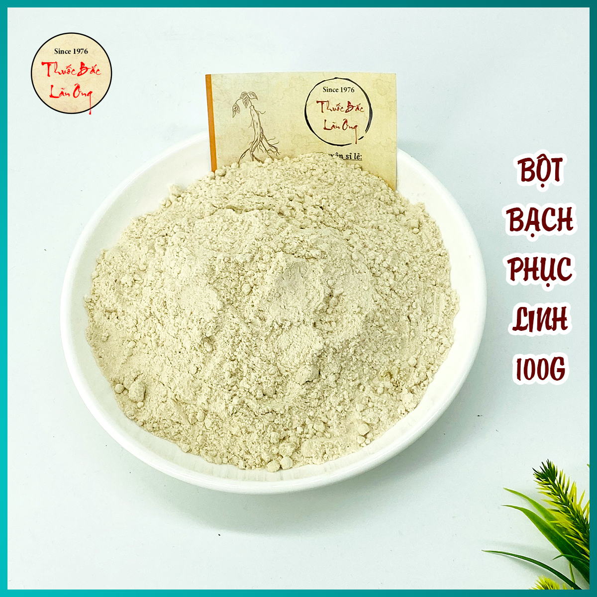 Bột Bạch Linh Nguyên Chất 100g (Bột Bạch Phục Linh)