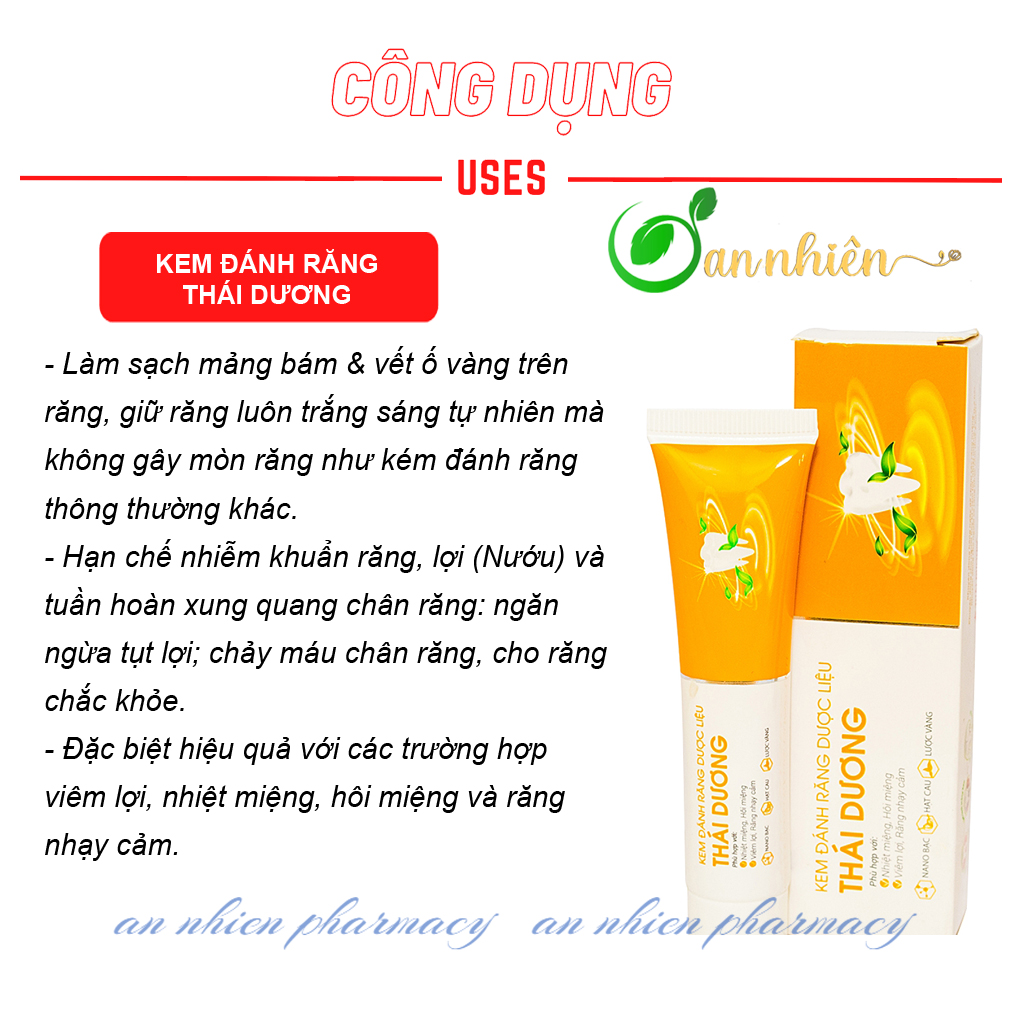 Kem Đánh Răng Dược Liệu Thái Dương