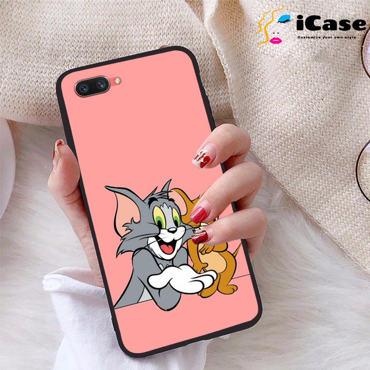 Ốp lưng Oppo A3S viền dẻo TPU BST Pinky