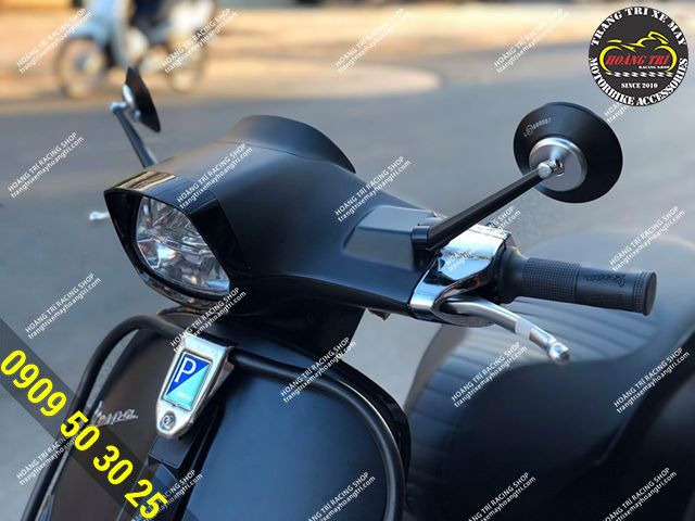 GƯƠNG XE MÁY LOẠI TRÒN ĐEN