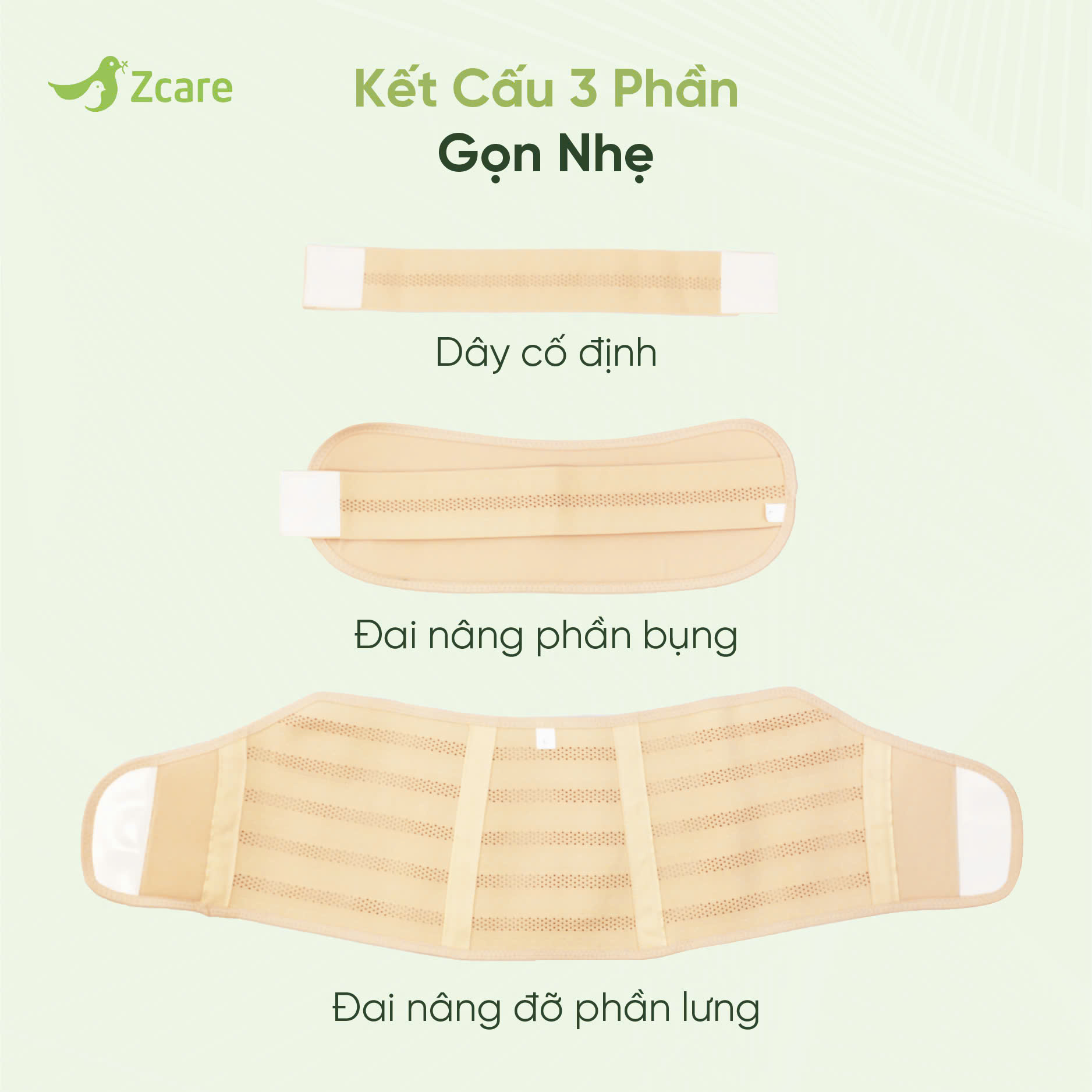 Đai nâng đỡ bụng bầu CHÍNH HÃNG ZCARE