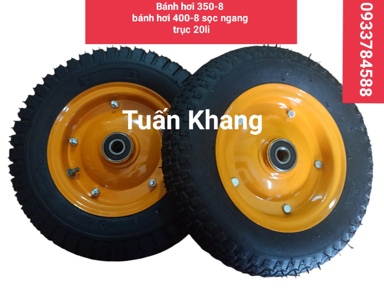 Bánh xe rùa , xe đẩy hàng , bơm hơi 38cm