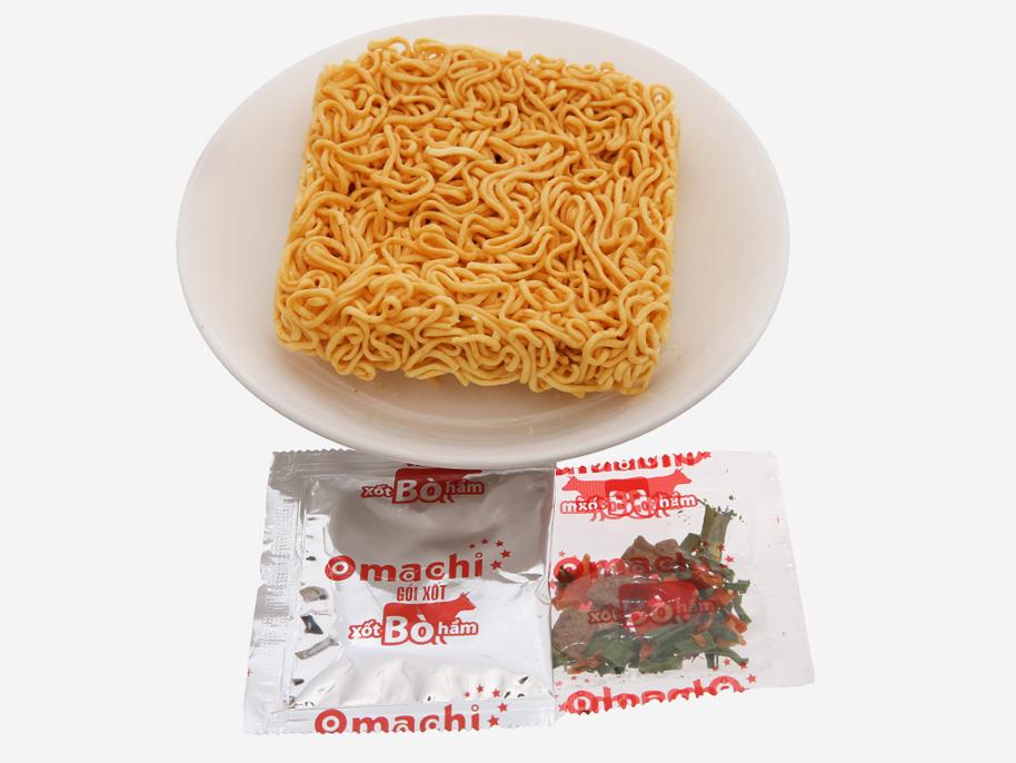 Mì Omachi Xốt Bò Hầm 80G (Thùng 30 Gói)