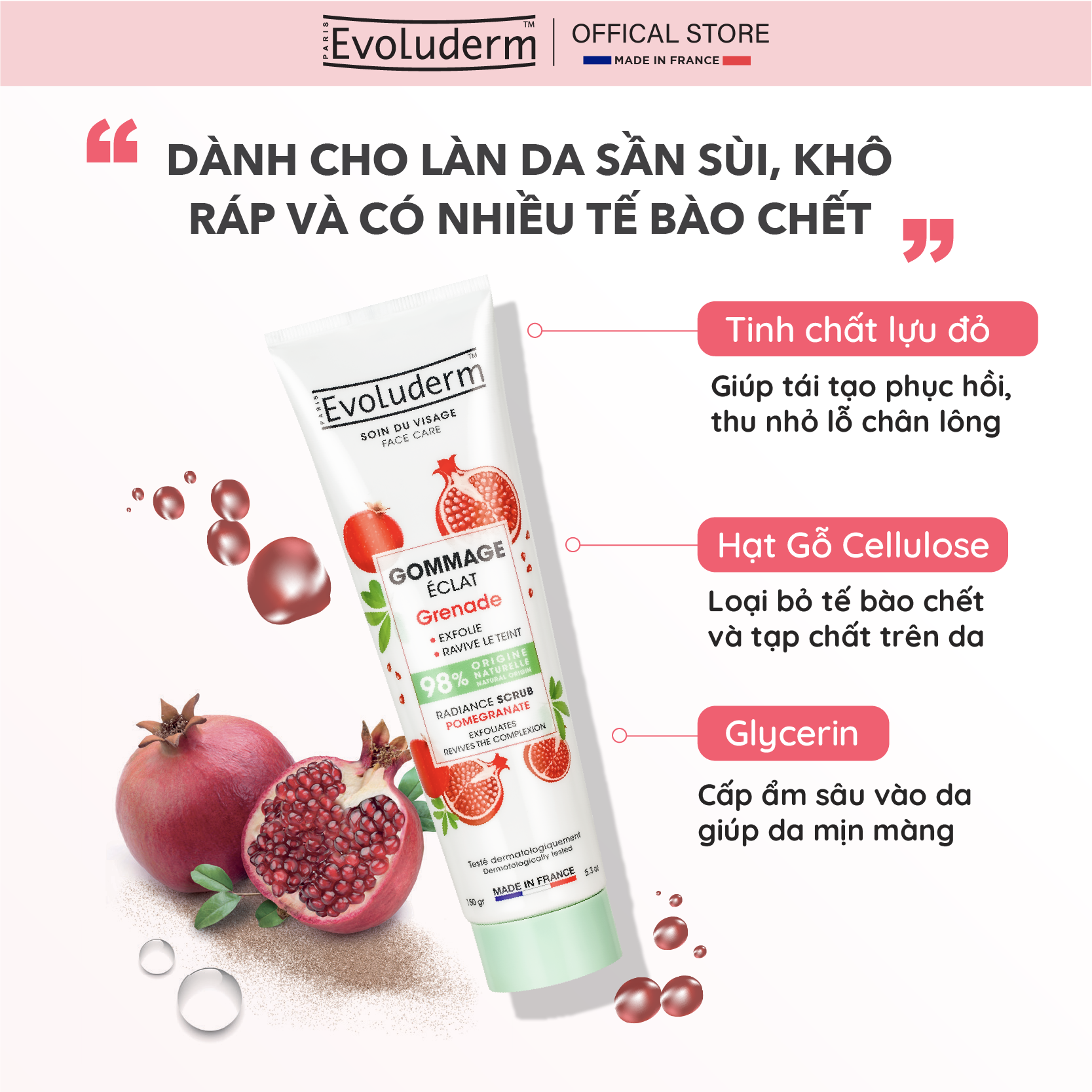 Evoluderm Facial Exfoliator 150ml