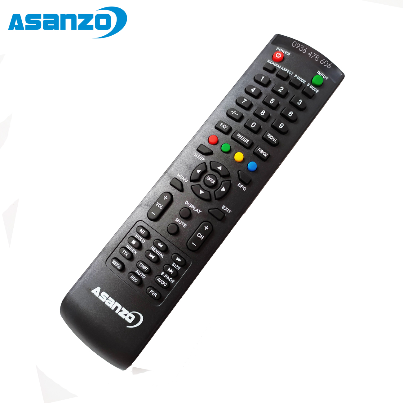 Remote điều khiển tv Asanzo mẫu 3