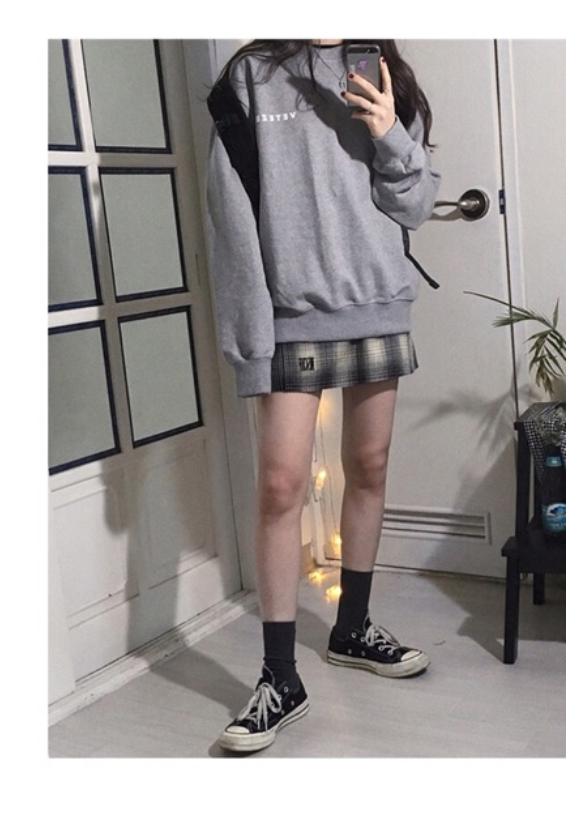 ÁO KHOÁC NỈ SWEATER FORM RỘNG