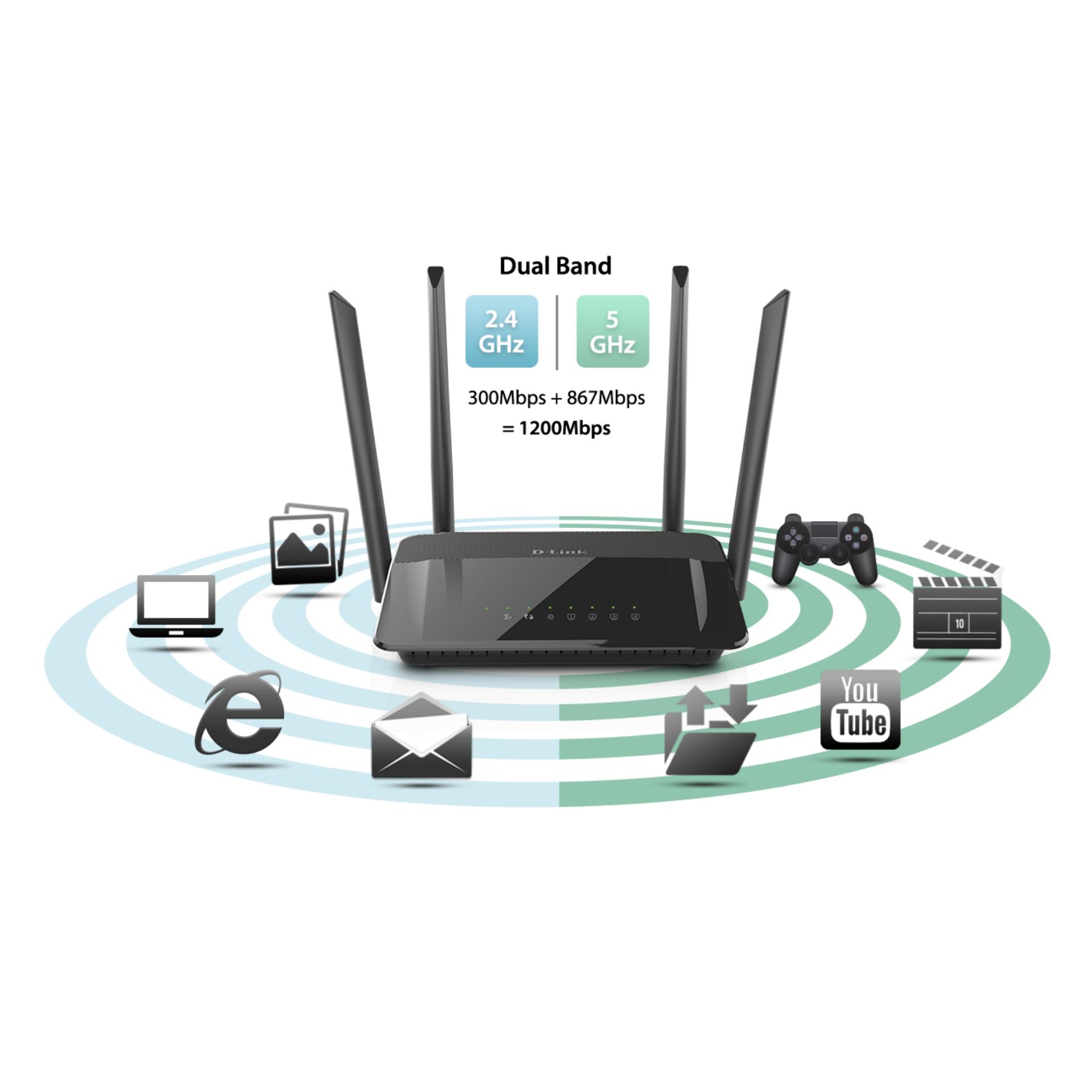 Router Dlink DIR-842 Wireless AC 1200