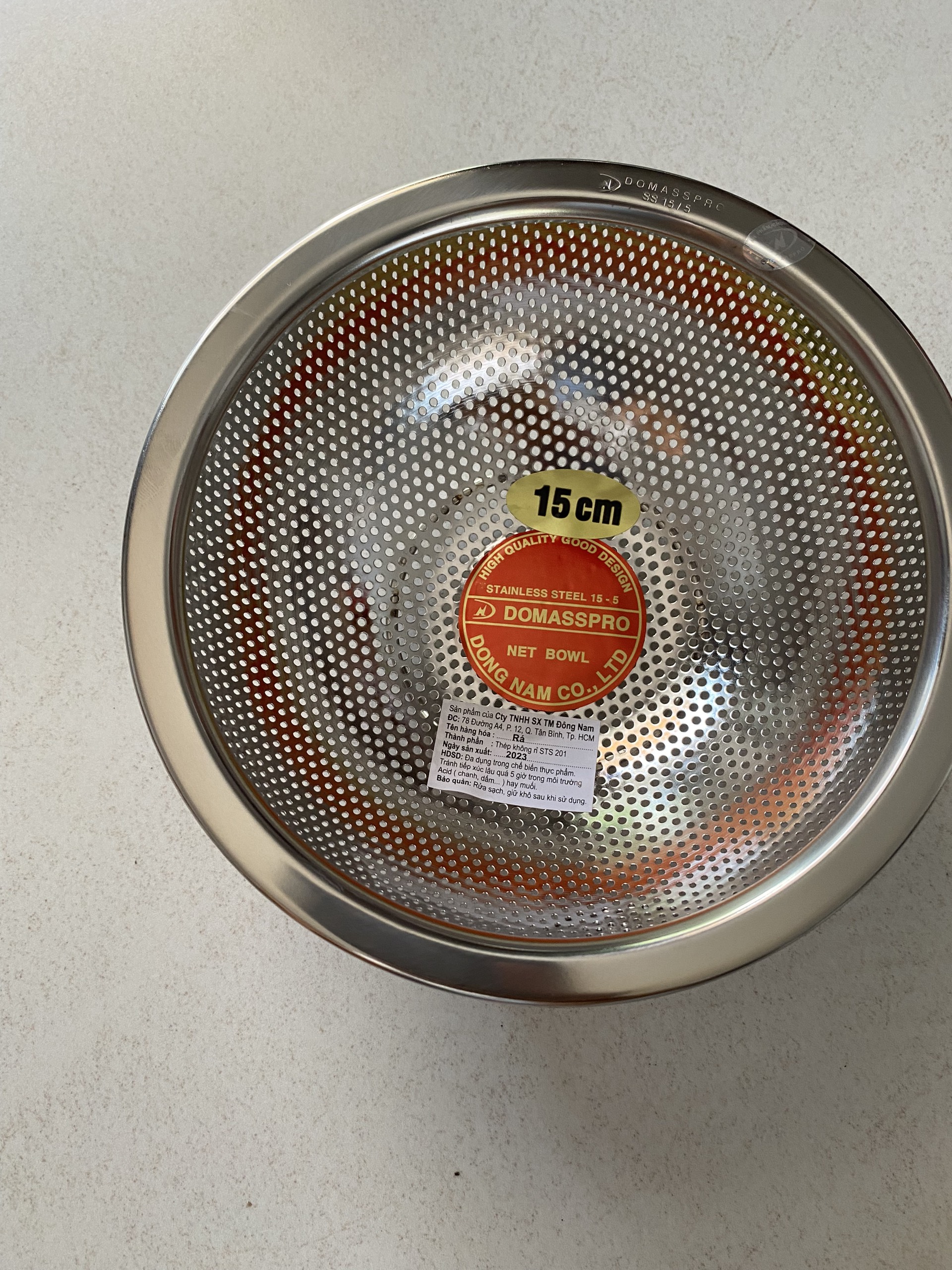 [HCM]Rá Rổ Đông Nam INOX 15-18-21-24-27-30cm inox 201(Tem Đỏ)