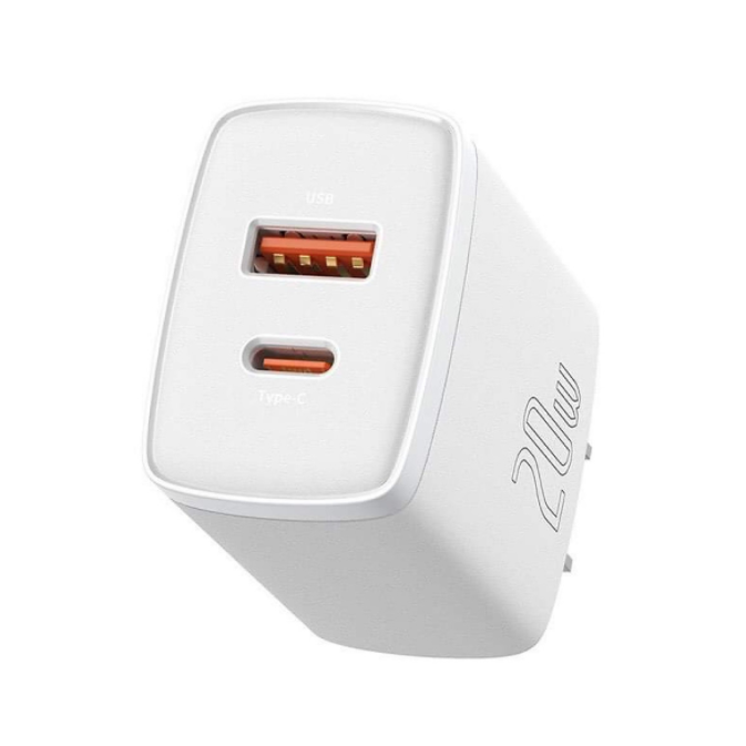 [BH 12 Tháng] Củ cốc sạc nhanh siêu nhỏ gọn 20W Baseus Compact Quick Charger(USB + Type C,công suất 20W)