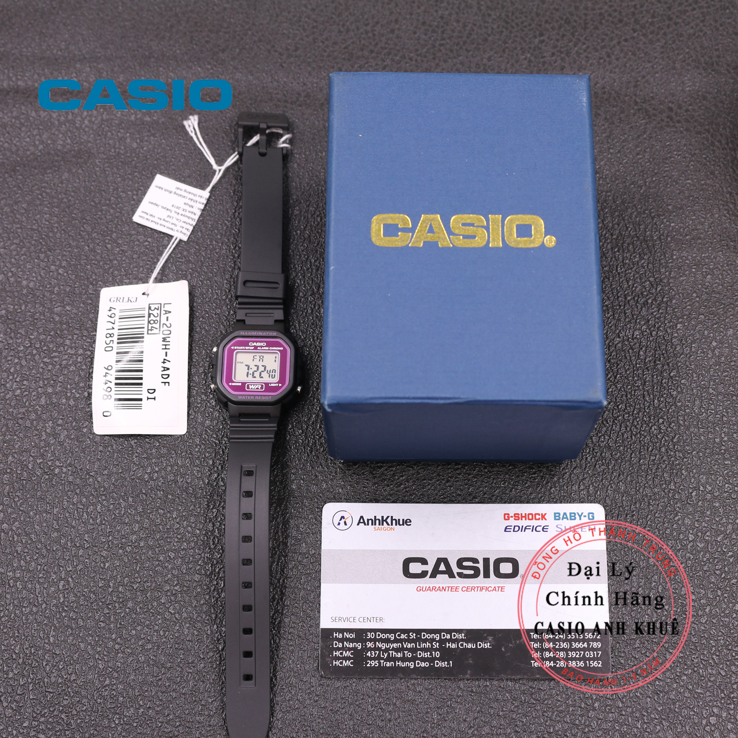 Casio La-20Wh-4Adf Women's Electronic Watch with Plastic Strap