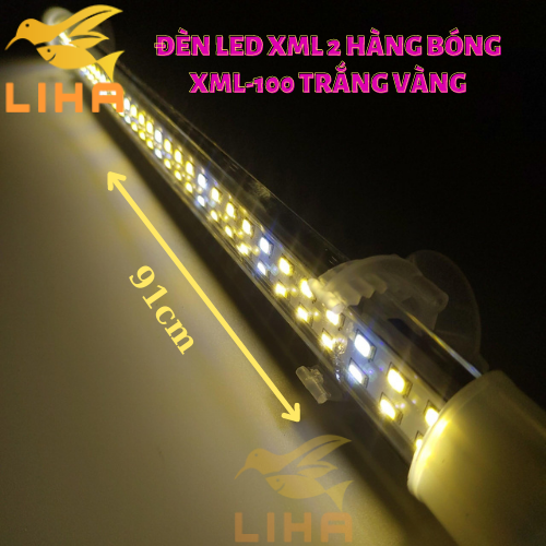 Đèn led xml 2 hàng bóng xml-100 - led thủy tinh xuanmeilong chuyên dụng cho cá cảnh
