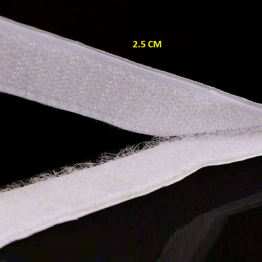 1 MET Velcro, băng dính gai, khóa nhám, tape BẢN RỘNG 2.5CM