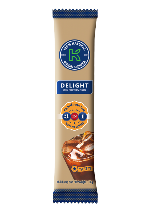 10 gói K Coffee Delight 3in1 17g - Vị Tự Nhiên