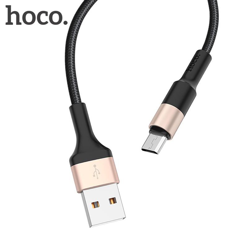 Cáp Sạc MicroUSB Hoco X26 Sạc Nhanh Bọc Dù Bền Chắc 1m