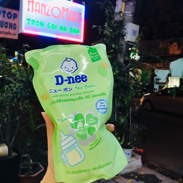 Nước Rửa Bình Sữa Dnee Organic 550ml (dạng túi)