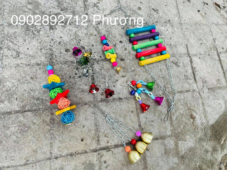 [HCM]Đồ chơi trang trí lồng chim cảnh 6 món