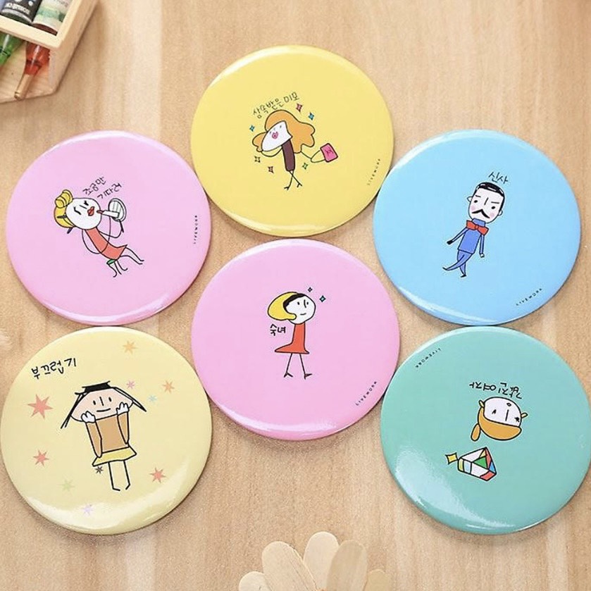 [quà tặng] Gương cầm tay mini 1 mặt