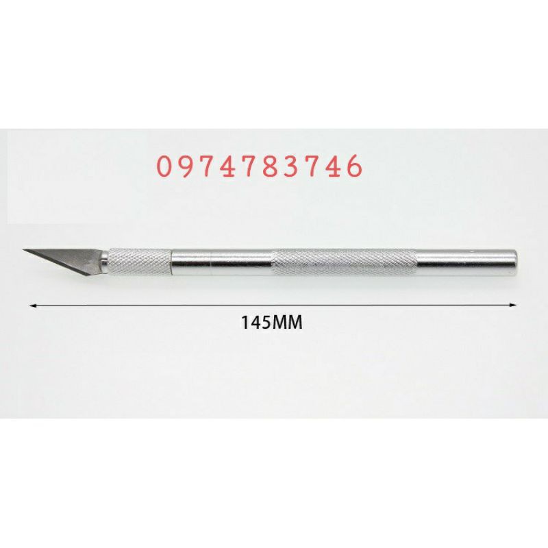 Bộ dao  đầu nhọn kèm 6 lưỡi dao