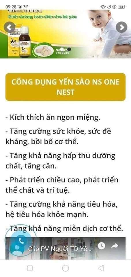 SIRO YẾN SÀO ONE NEST