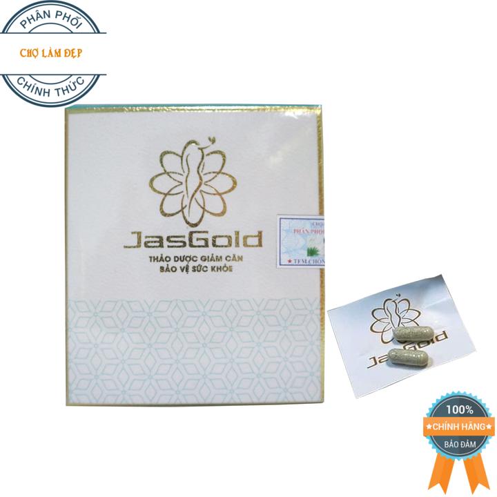 Thảo Dược Giảm Béo, Bảo vệ sức khoẻ JasGold (18 viên)