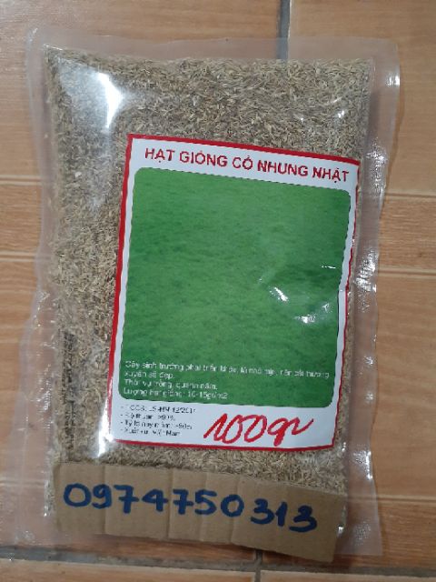 Hạt giống cỏ nhung nhật gói 100gr
