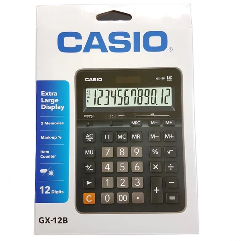 Máy tính Casio GX-12B Chính Hãng Để bàn loại lớn dành cho cửa hàng