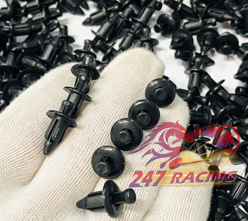 10 Ốc bấm nhựa gắn dàn áo 6li gắn xe máy Winner,Exciter,Cbr,Sonic.... chất liệu nhựa ABS