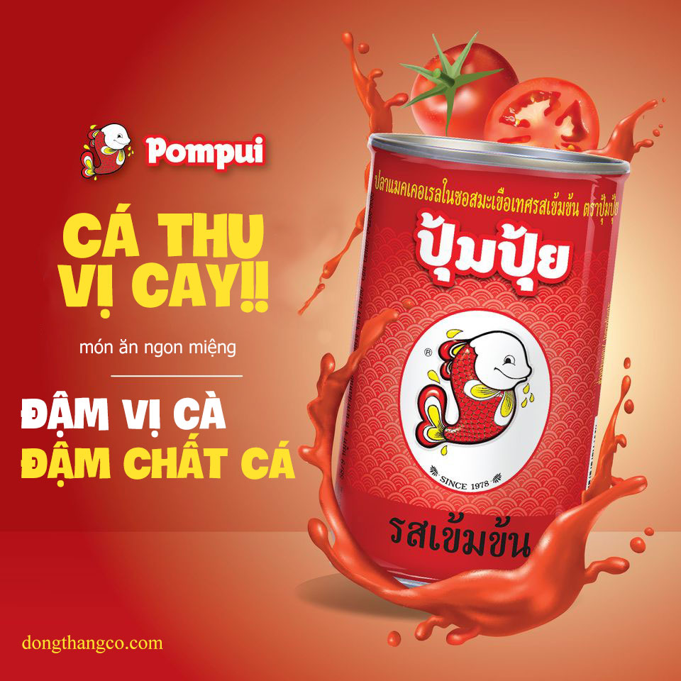 COMBO 3 Hộp Cá Sốt Cà Pompui 155g (Thái Lan) - Date 11/07/2024