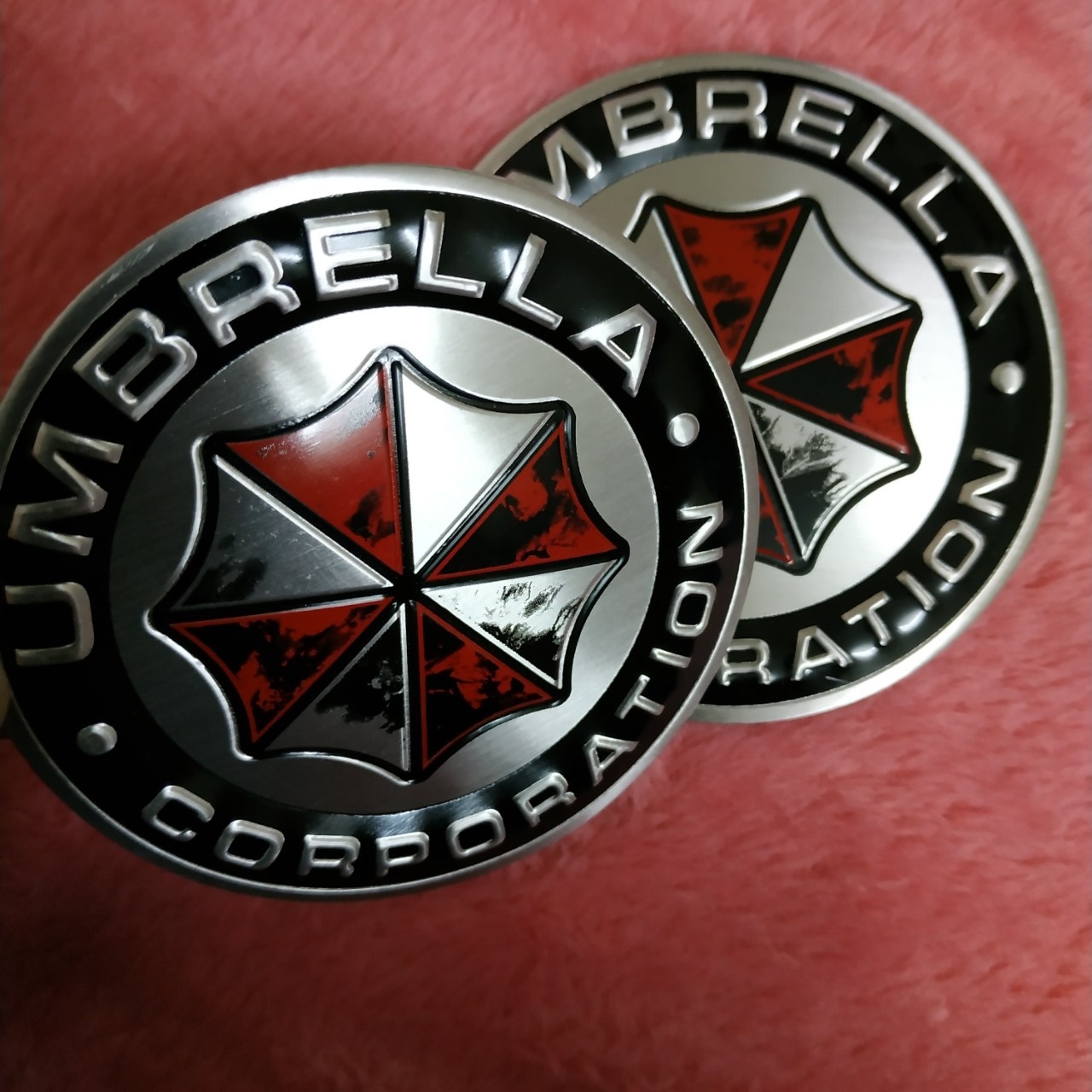 Logo Nhôm Dán Xe Umbrella lem tròn 7.5cm