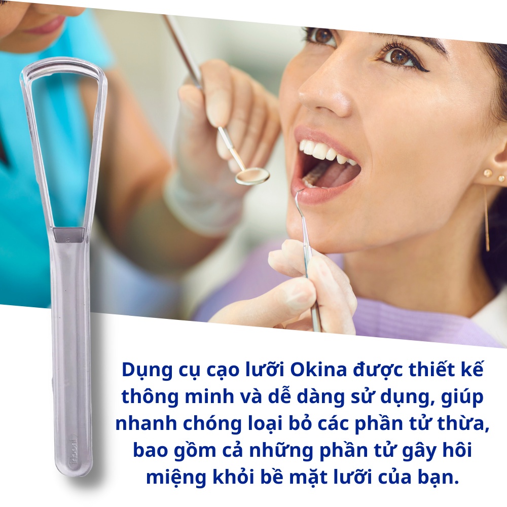 [Combo 3] Dụng cụ cạo lưỡi Okina Inochi