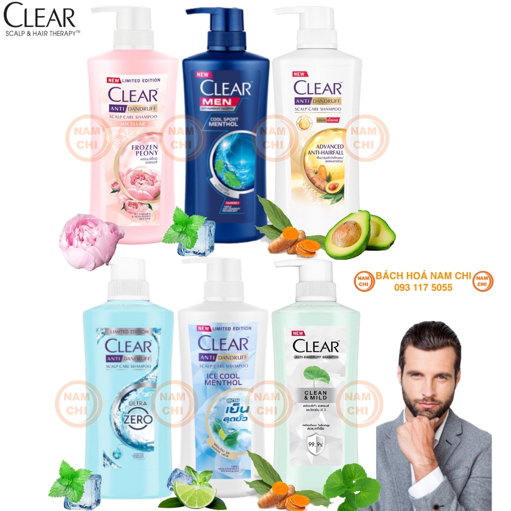 [CLEAR THÁI] Dầu Gội CLEAR THÁI LAN 410ml - Chuẩn Thái
