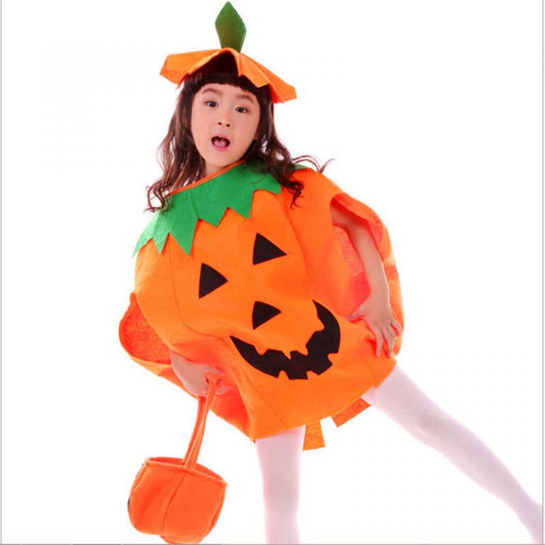 Set bí ngô 2 đến 3 món hoá trang Halloween cho bé