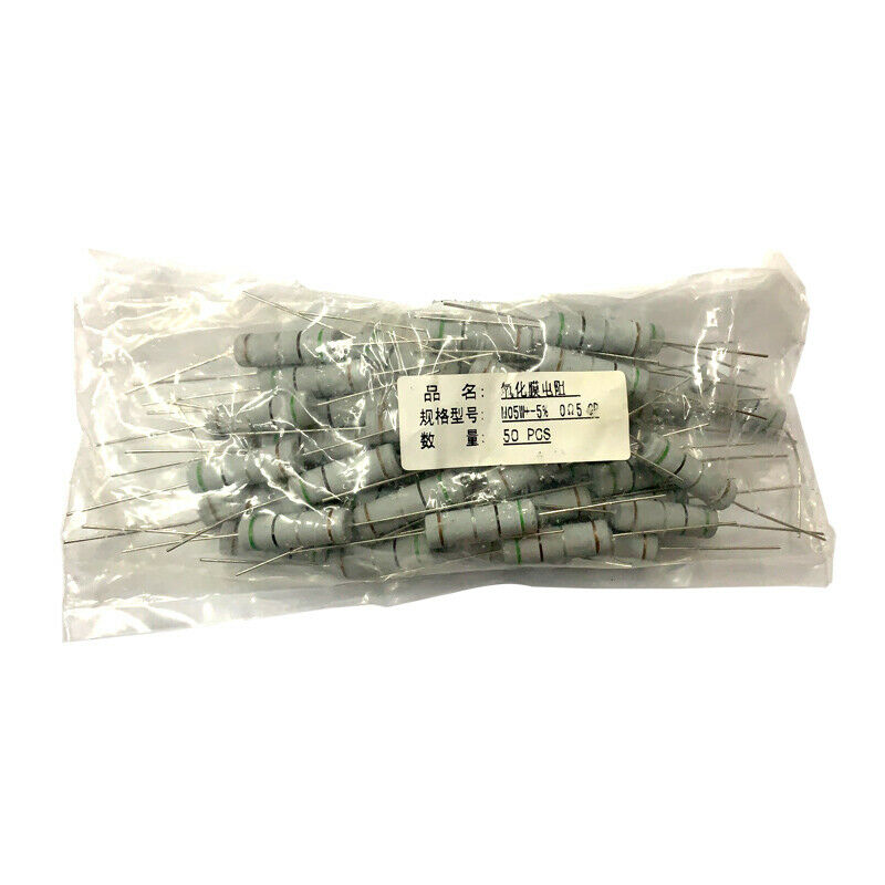 5 cái 5W 56K ohm Ω +/- 5% Điện trở màng carbon