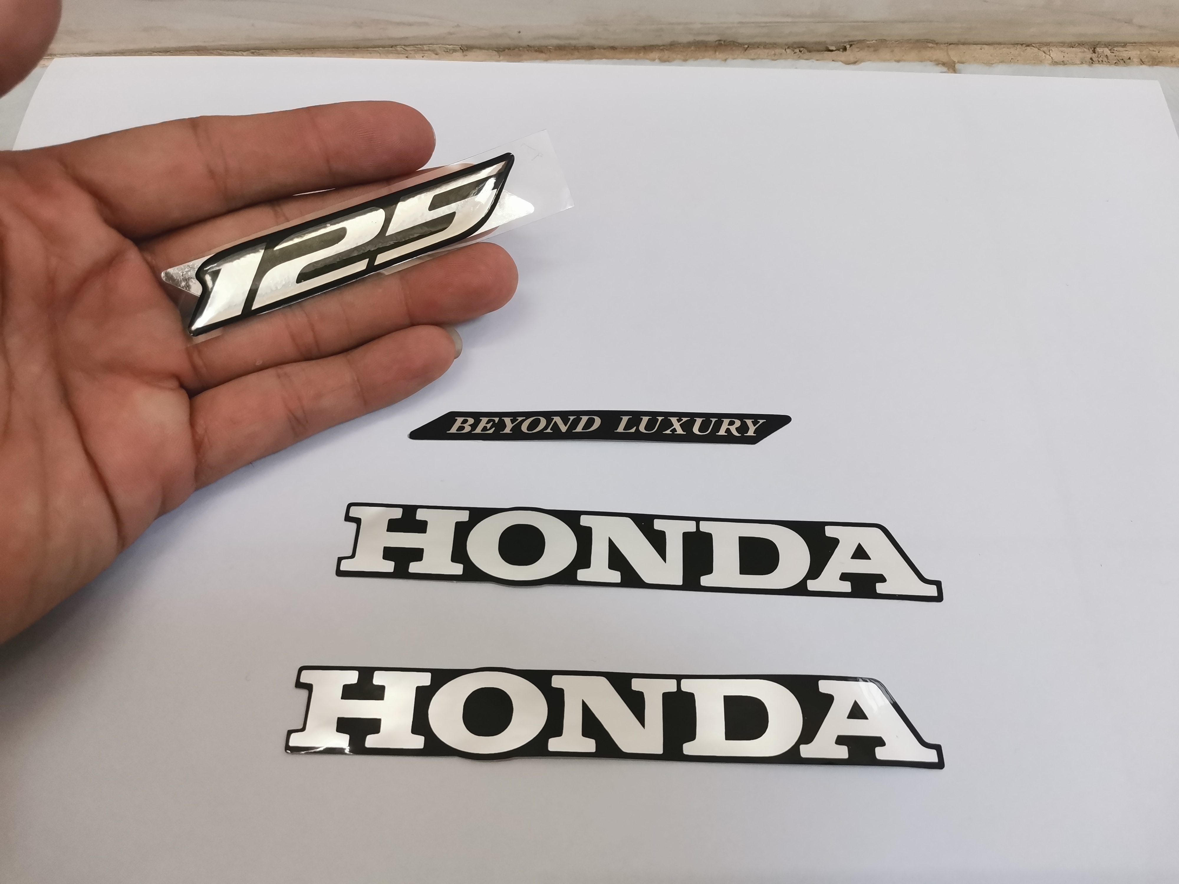 Bộ tem chữ HONDA 125 nổi