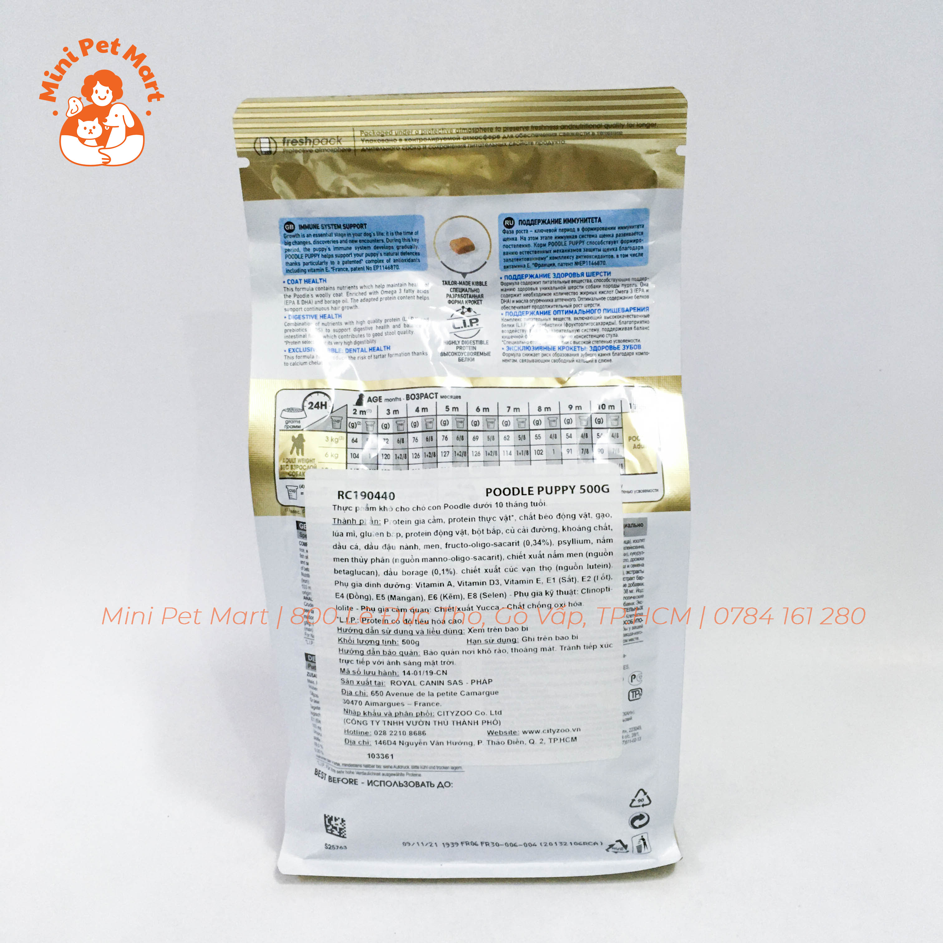 [HCM][500g] Thức ăn hạt cho chó Poodle nhỏ ROYAL CANIN